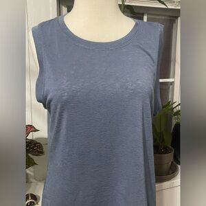 Athleta Dusty Blue Scoop Neck Tank